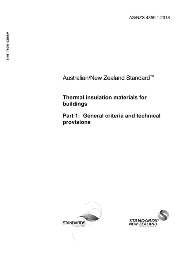 AS/NZS 4859.1:2018 PDF