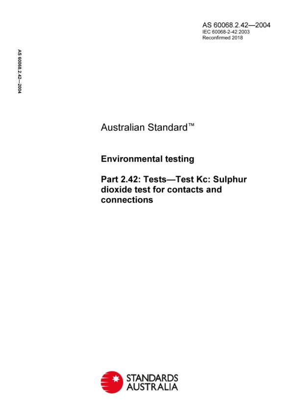 AS 60068.2.42-2004 PDF