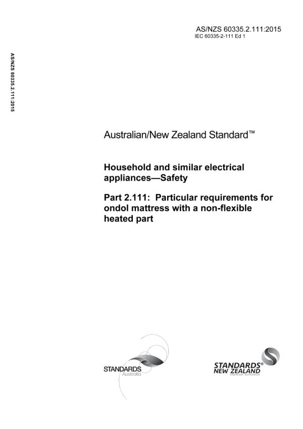 AS/NZS 60335.2.111:2015 PDF