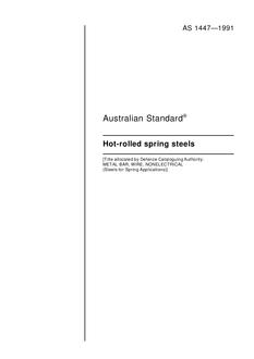 AS 1447-1991 PDF - Australia Standards Download