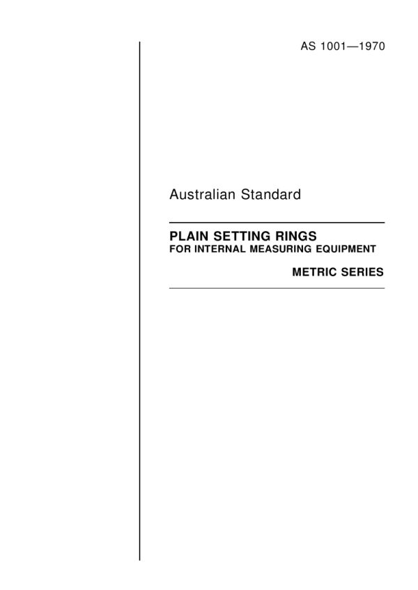 AS 1001-1970 PDF