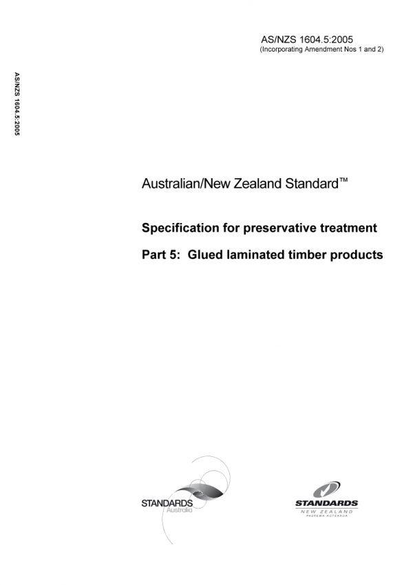 AS/NZS 1604.5:2005 PDF