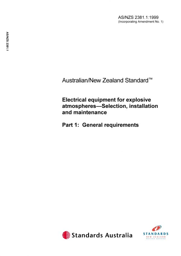 AS/NZS 2381.1ED-1999 PDF