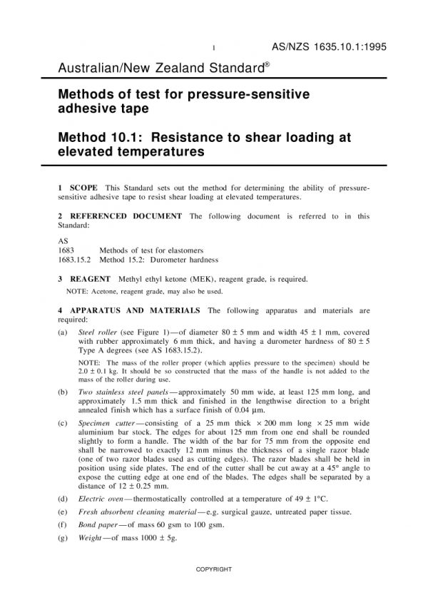 AS/NZS 1635.10.1:1995 PDF