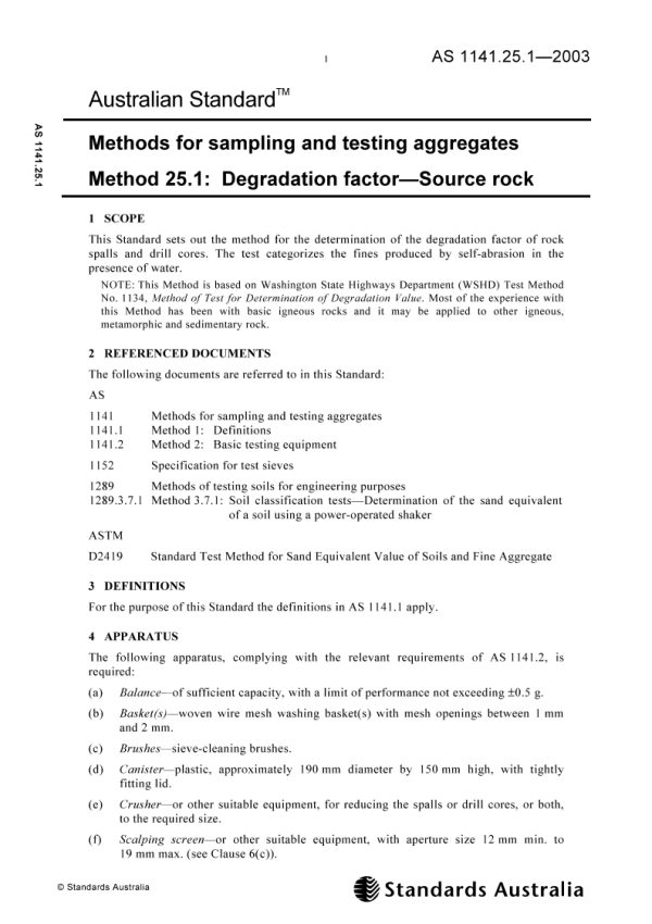 AS 1141.25.1-2003 PDF