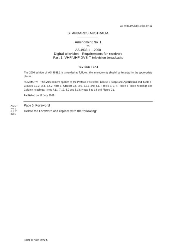 AS 4933.1-2000 AMDT 1 PDF
