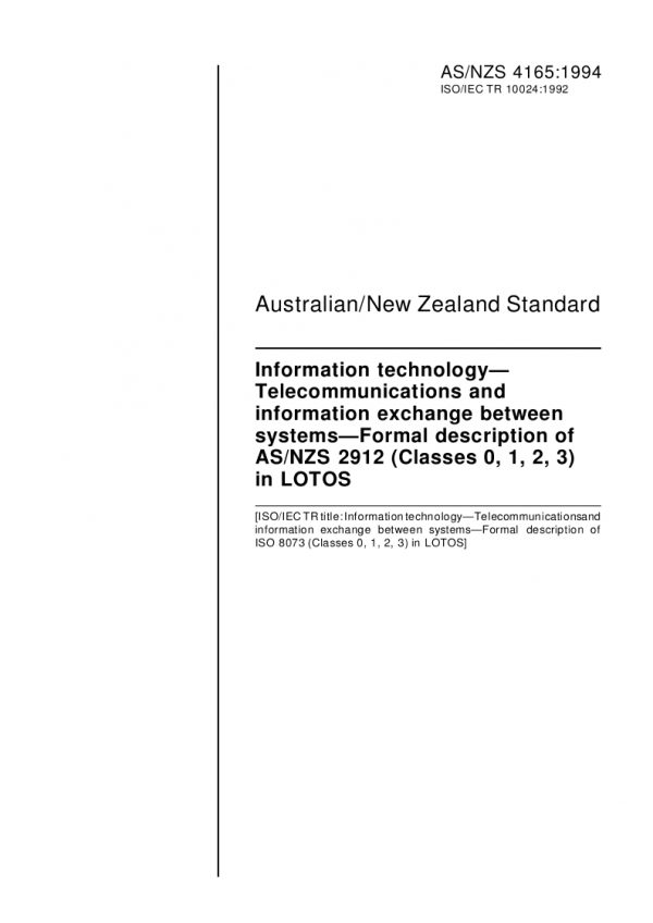 AS/NZS 4165:1994 PDF