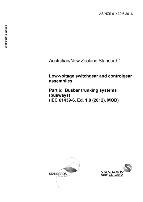 AS/NZS 61439.6:2016 PDF